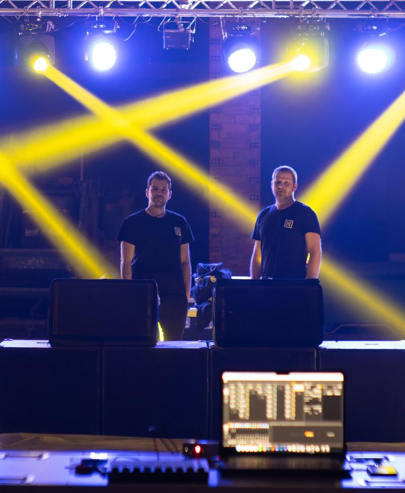 Equipo Kreisel Events en producción — montaje de evento en directo 2